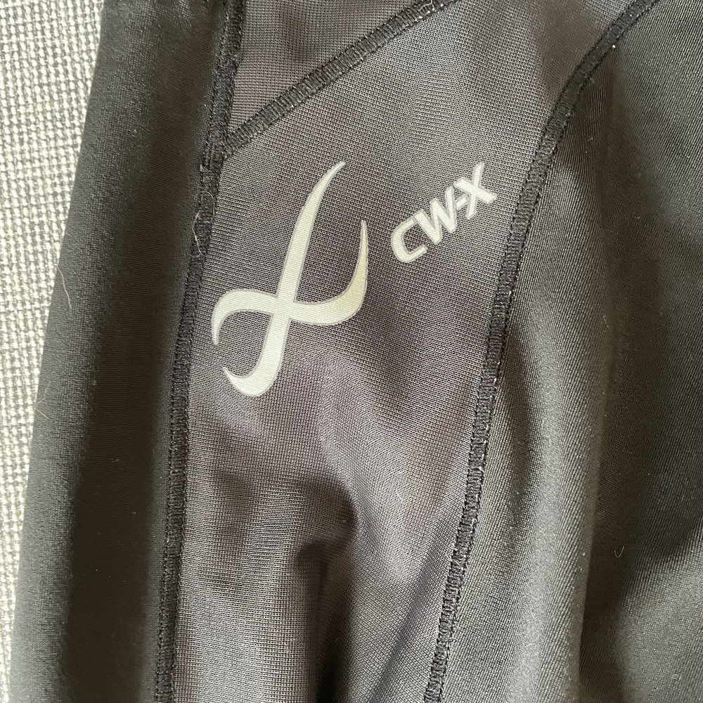CW-X Black StabilyX Joint Support Compression Tights